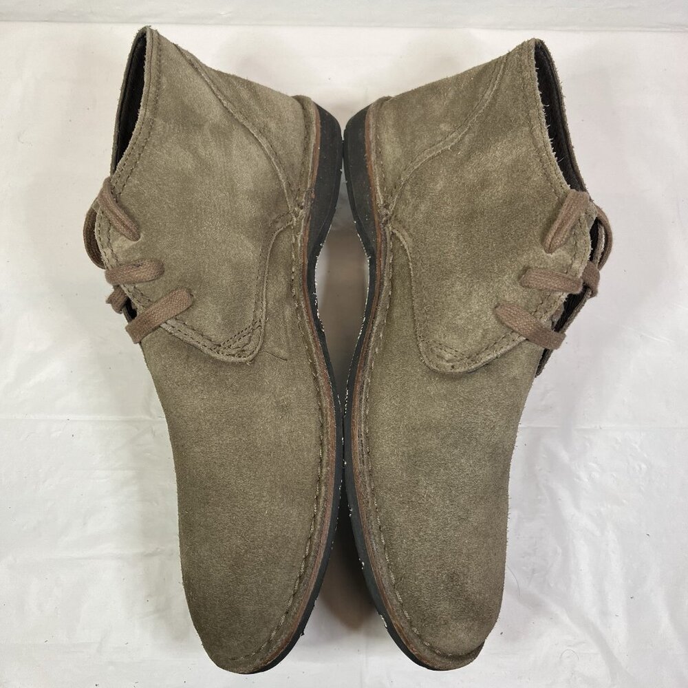 John Varvatos Boots Mens US 10.5 EU43 Tan Suede Ankle Desert Chukka Casual - Picture 6 of 11